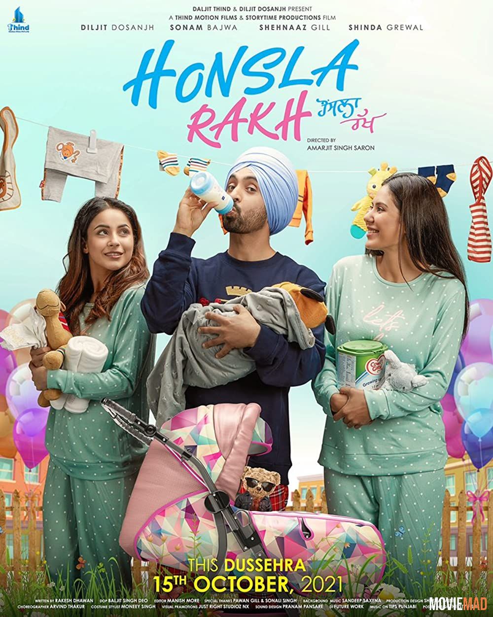 full moviesHonsla Rakh 2021 Punjabi AMZN HDRip Full Movie 720p 480p