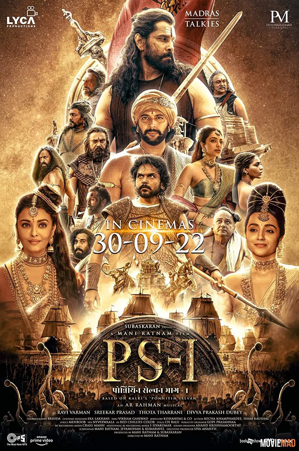 full moviesPonniyin Selvan Part I (2022) Hindi Dubbed ORG HDRip Full Movie 720p 480p
