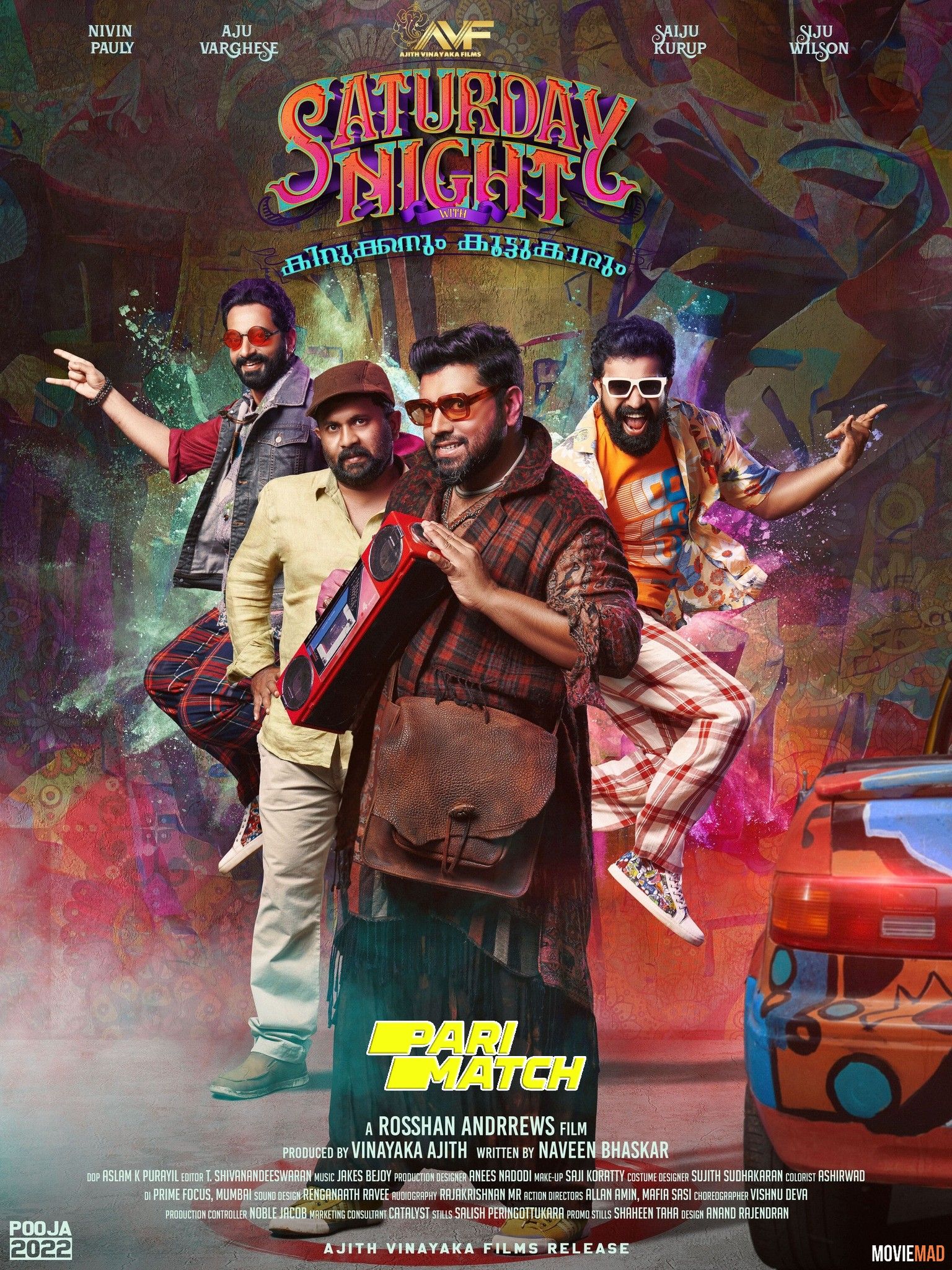 full moviesSaturday Night 2022 Malayalam (Voice Over) Dubbed CAMRip Full Movie 720p 480p