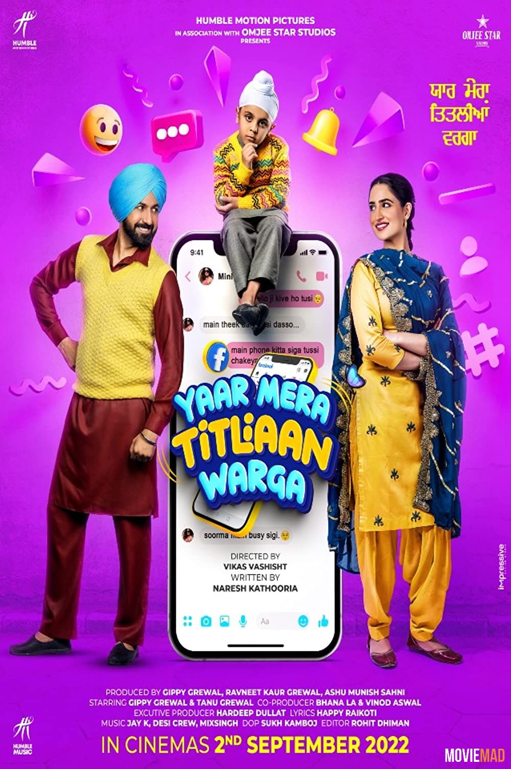 full moviesYaar Mera Titliaan Warga (2022) Punjabi HDRip Full Movie 720p 480p